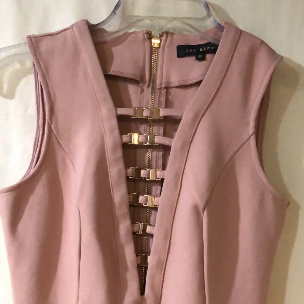 Lac Bleu‎ pink bodycon dress